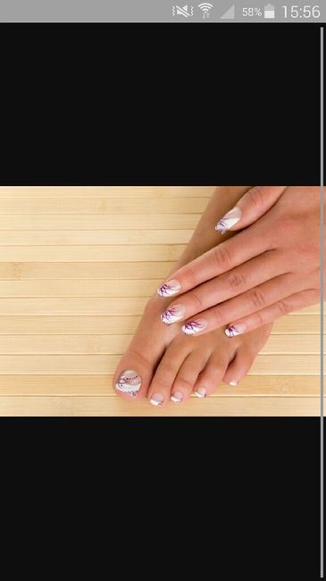 Os gustan estas uñas para novia? - 1