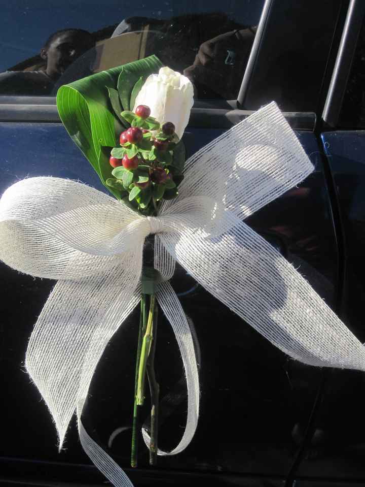 Adorno del coche del novio