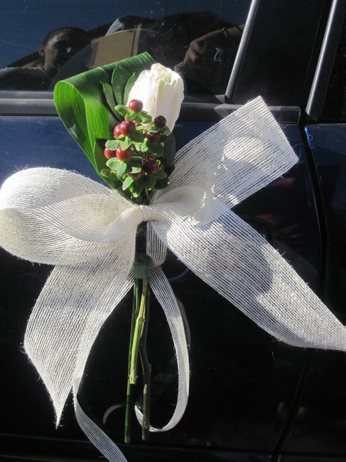 Adorno del coche del novio
