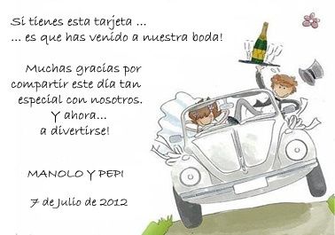 Nuestra tarjeta de agradecimiento