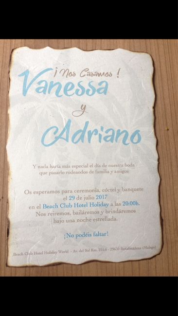 Nuestras invitaciones y sello 😁 - 2