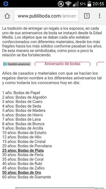 Significado de los aniversarios de boda - 2