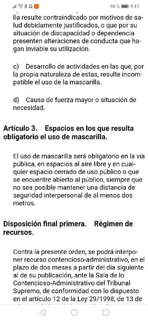 BOE mascarillas 2