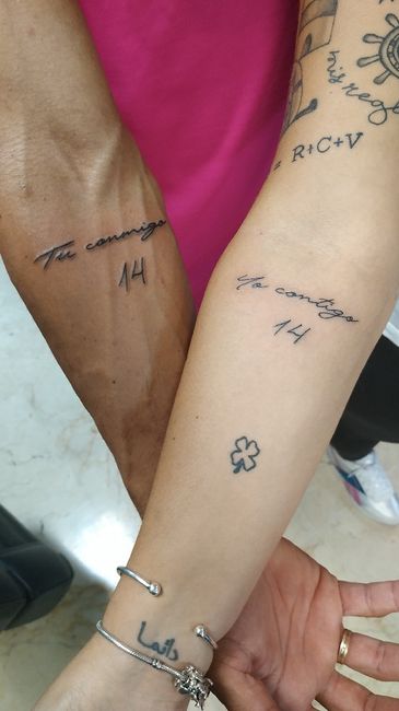 ¿Llevas algún tattoo romántico vinculado con tu pareja? 1