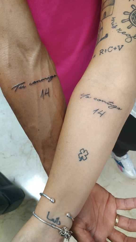 ¿Llevas algún tattoo romántico vinculado con tu pareja? - 1