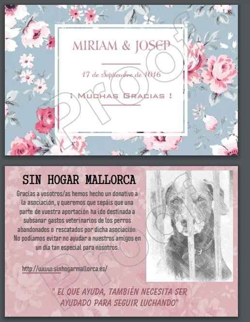 Tarjeta Agradecimiento