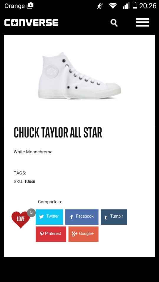Converse blancas a 29'99€!!! - 1