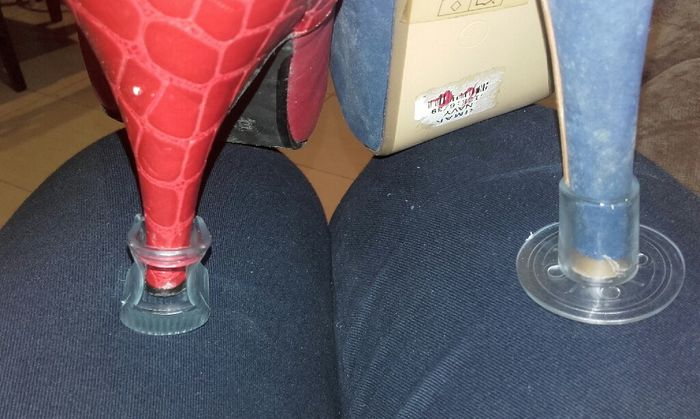 Ya llegaron mis salva tacones  para los tacones - 2