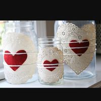 Porta velas con tarros de cristal - 2