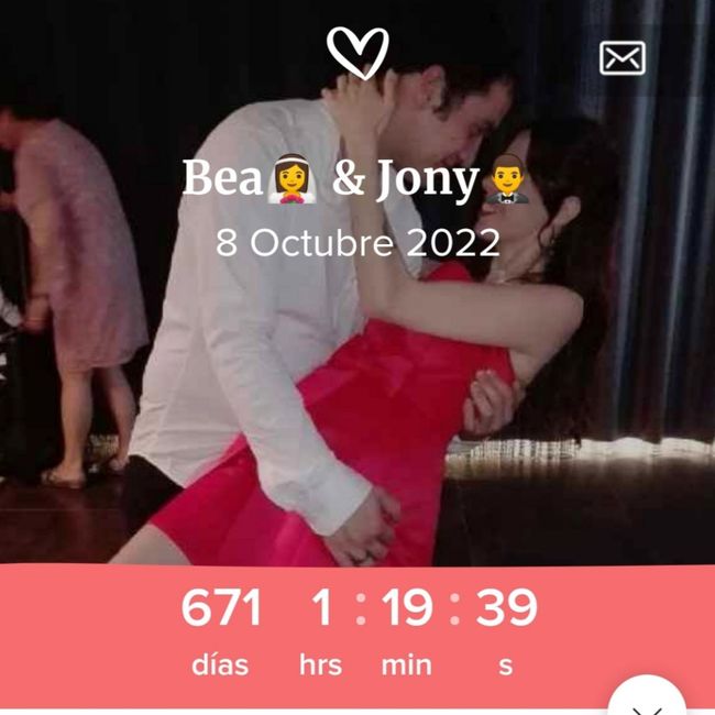 Hoy quedan _______ días para mi boda ⏳ 1