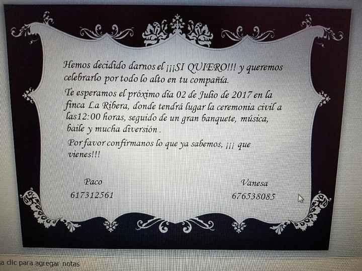 Invitaciones!!!! - 2