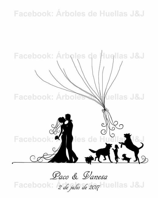 Arbol de huellas personalizado - 1