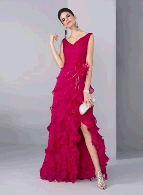 vestido fucsia