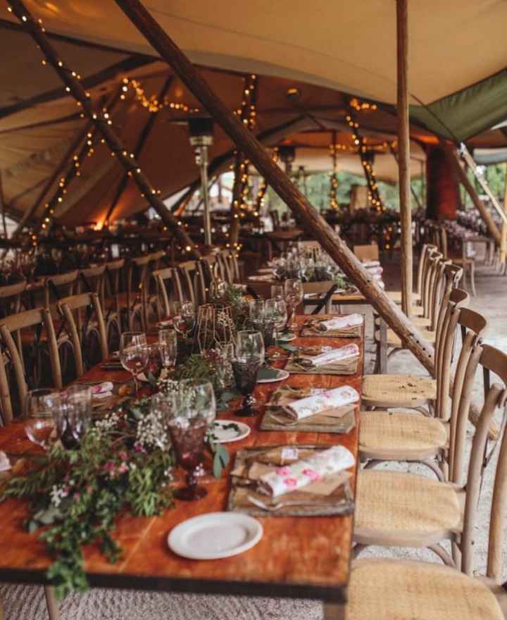 Carpas tipis para bodas al aire libre e iluminación. - 3