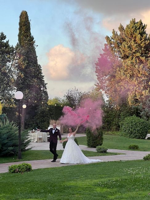 ¿Bengalas de colores para entrar al cóctel? - 1