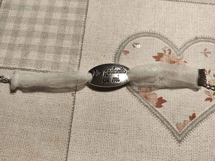 Pulseras retales de mi vestido 👰🏻‍♀️ - 1