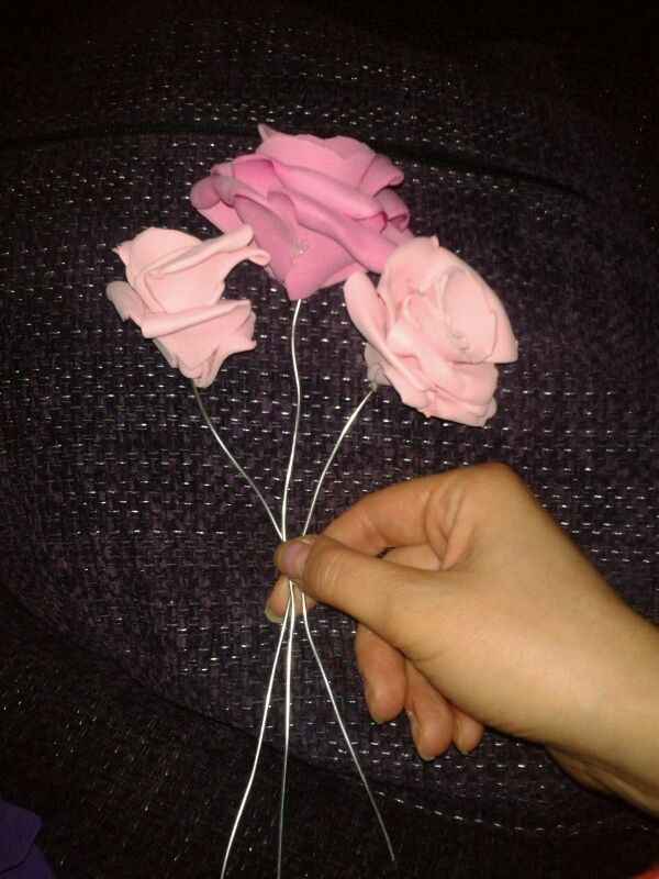flores de goma eva 