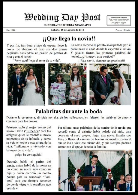 Primer aniversario. Bodas de papel - 3