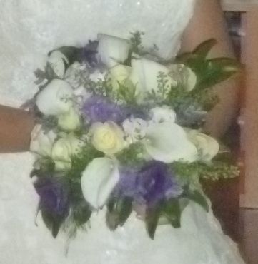 Ramo de novia morado