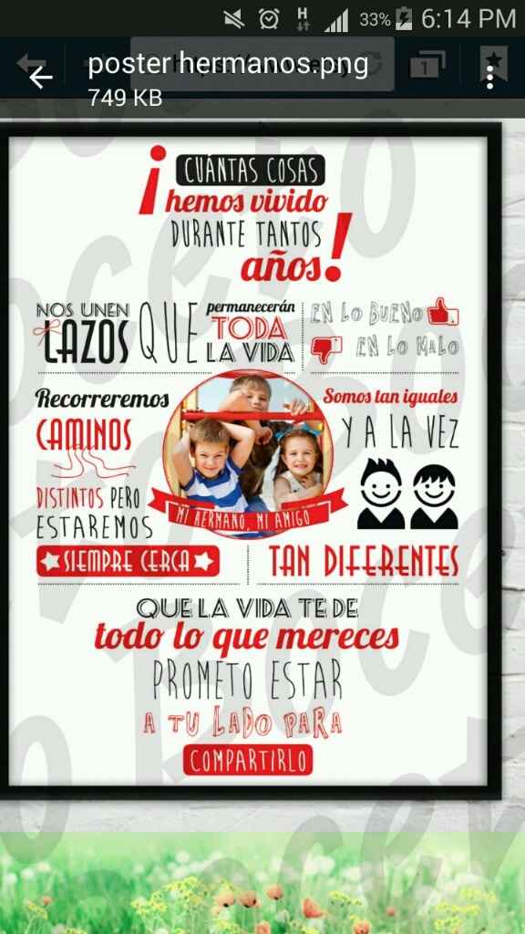 Lamina hermanos. alguien la tiene? - 1
