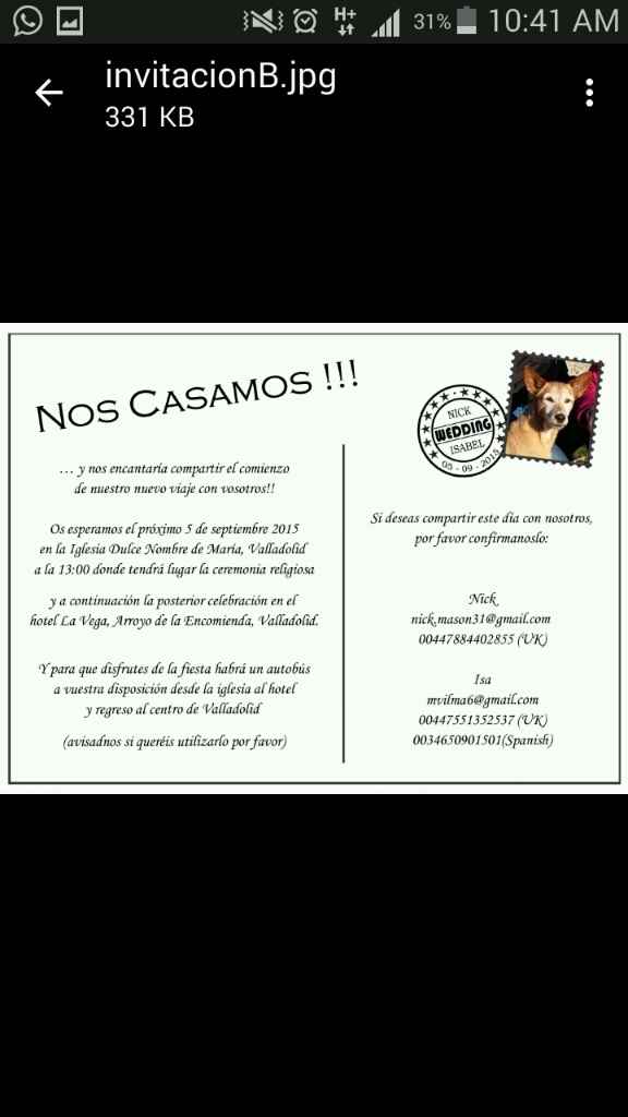 Me enseñais vuestras invitaciones? - 2