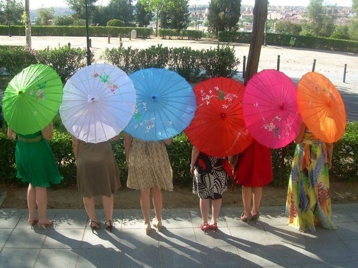 las sombrillas