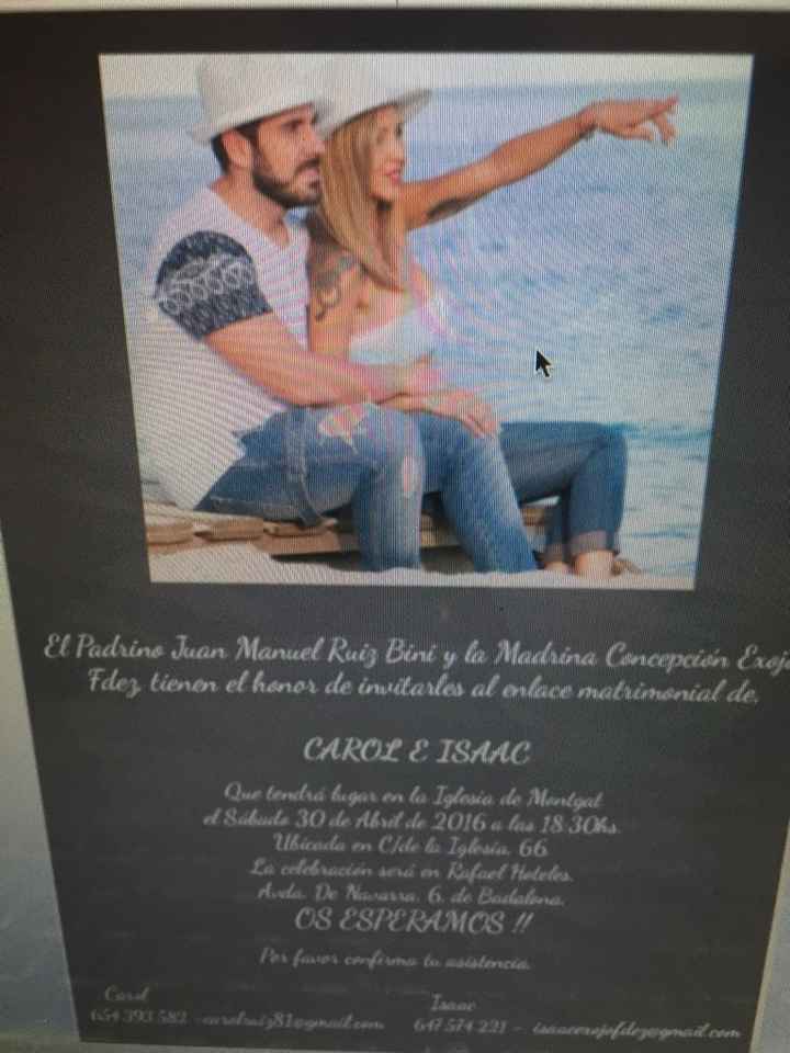 Que os parece este tipo de invitación - 2