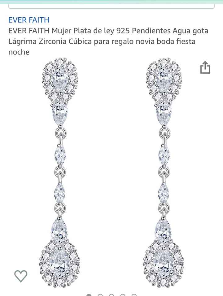 Pendientes largos brillantes - 1