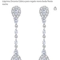 Pendientes largos brillantes - 1