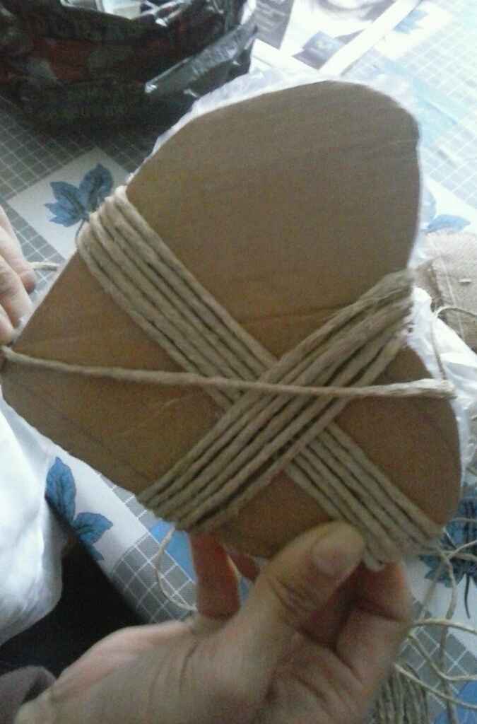 Mi portaalianzas (corazón de cuerda y lavanda) - 1