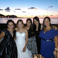 fotaza con amigas con atardecer