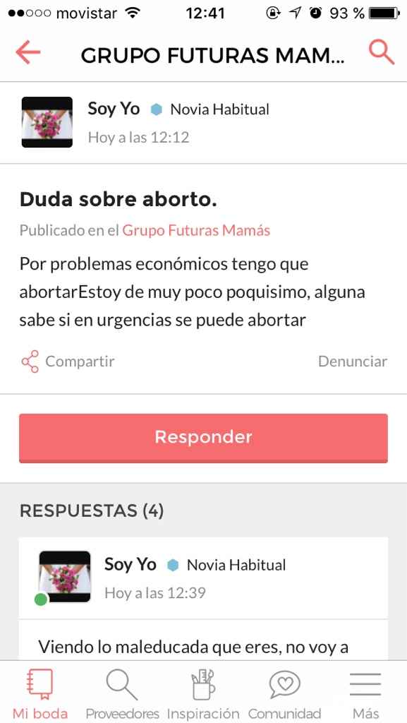 Duda sobre aborto. - 2