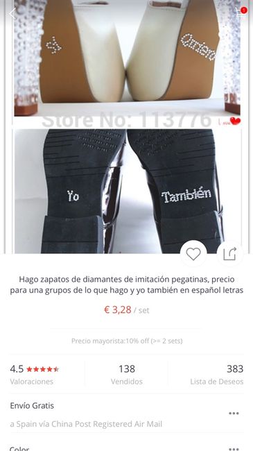 Mis pegatinas de los zapatos aliexpres - 1