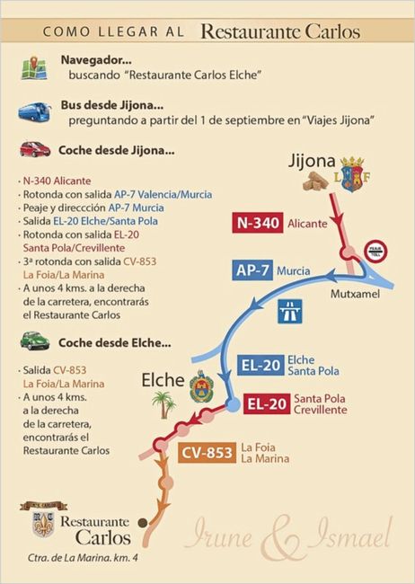 Mapas para las invitaciones - 1