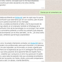 excusas a través de whats app
