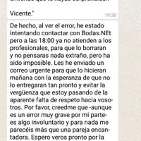 excusas a través de whats app