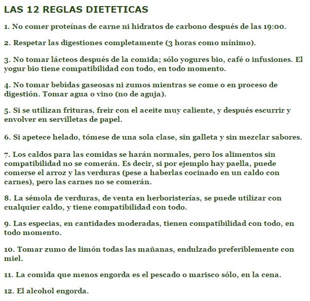 12 reglas