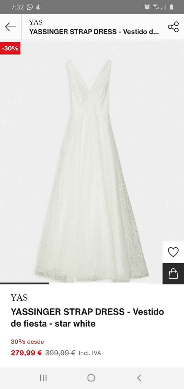 vestido de novia brillante - 1