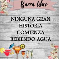 cartel barra libre