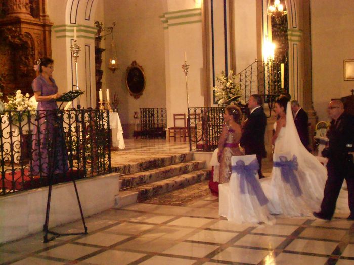 Decoracion sillas iglesia