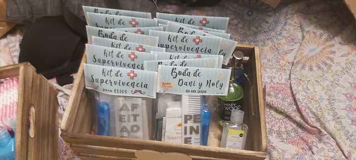 Kit de supervivencia baño individual....¿cuántas bolsitas? - 1