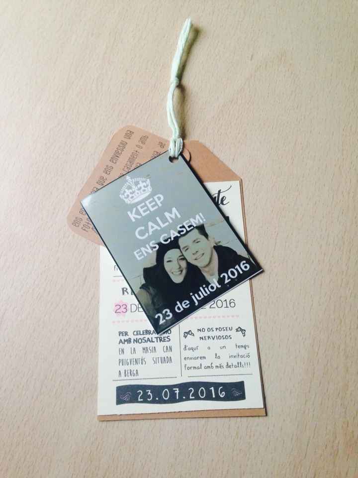 Save the date diy - 2