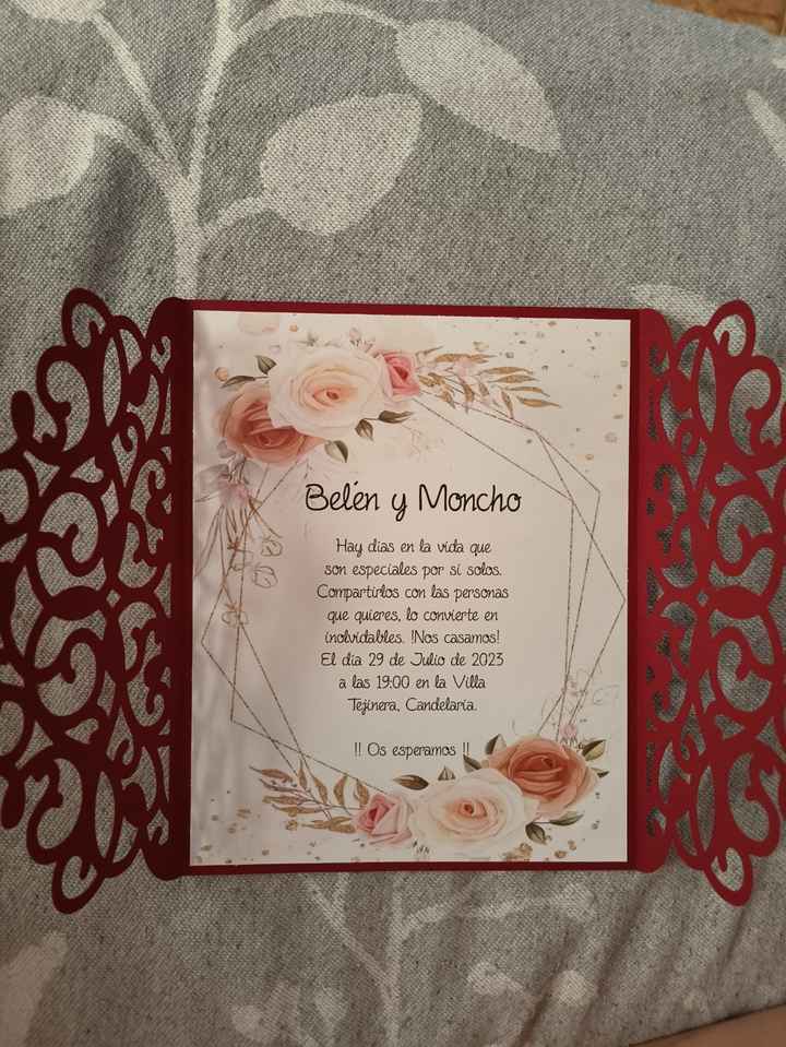 Nuestras invitaciones de boda - 2