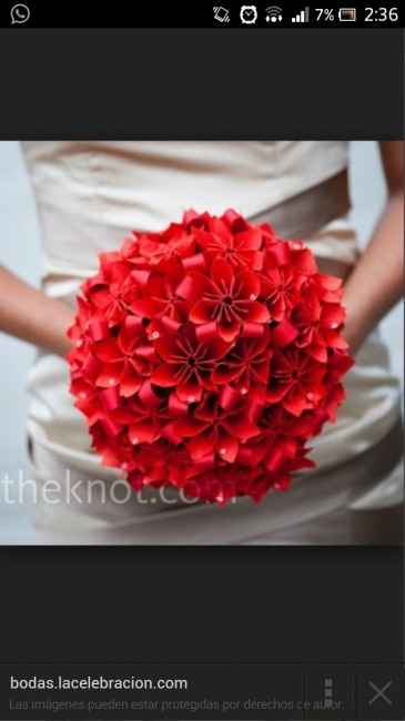 15 ramos de novia hechos con origami! - 1