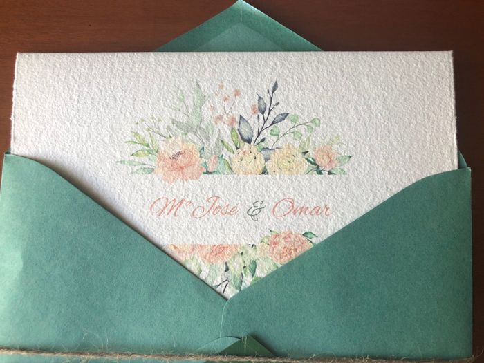 Invitación de Boda (dos colores sobre) - 3