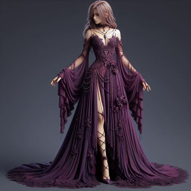Vestido de novia estilo gótico/emo - 1