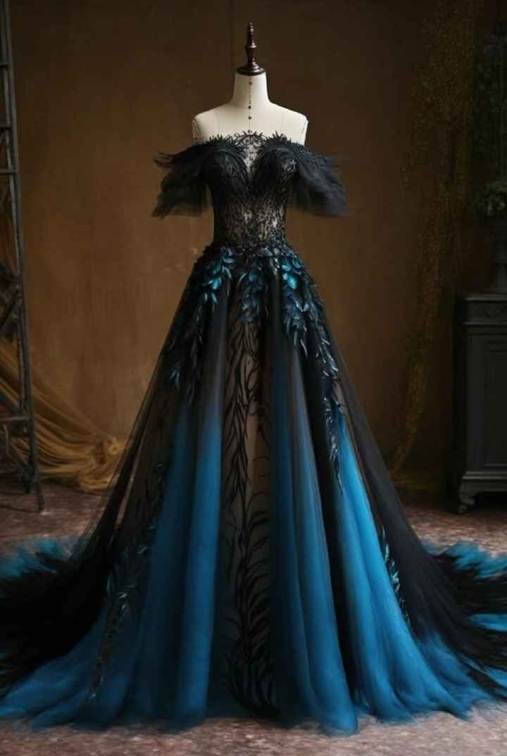 Vestido de novia estilo gótico/emo - 2