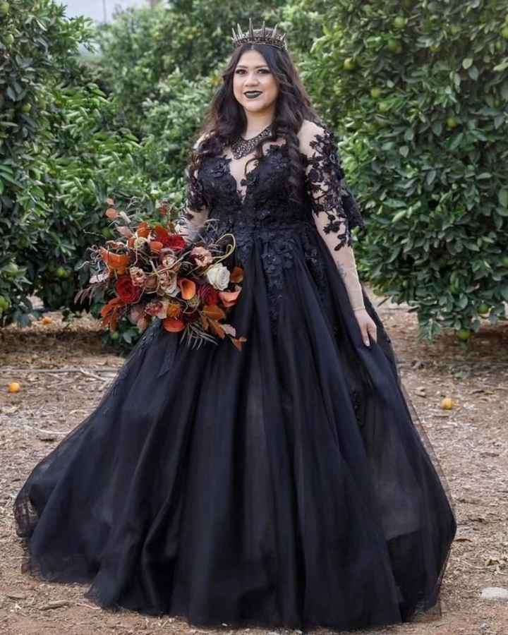 Vestido de novia estilo gótico/emo - 3