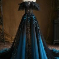 Vestido de novia estilo gótico/emo - 2