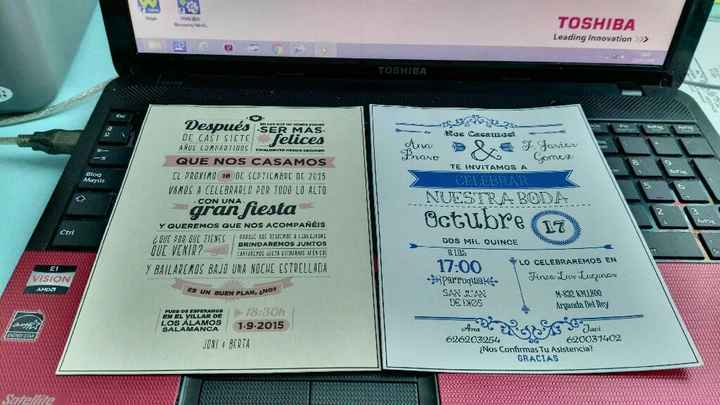 Nuestras invitaciones!!! os gustan??? - 1